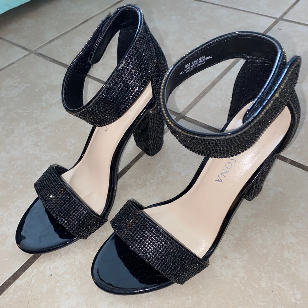 Black Sparkly Heels